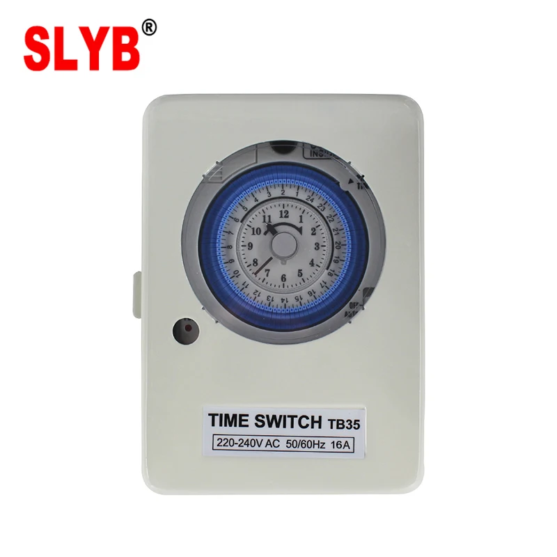 24Hour Automatic Types Of 220V 230V Analog Mechanical Weekly Rotary Time Control Switch  TB35 Timer with Battery