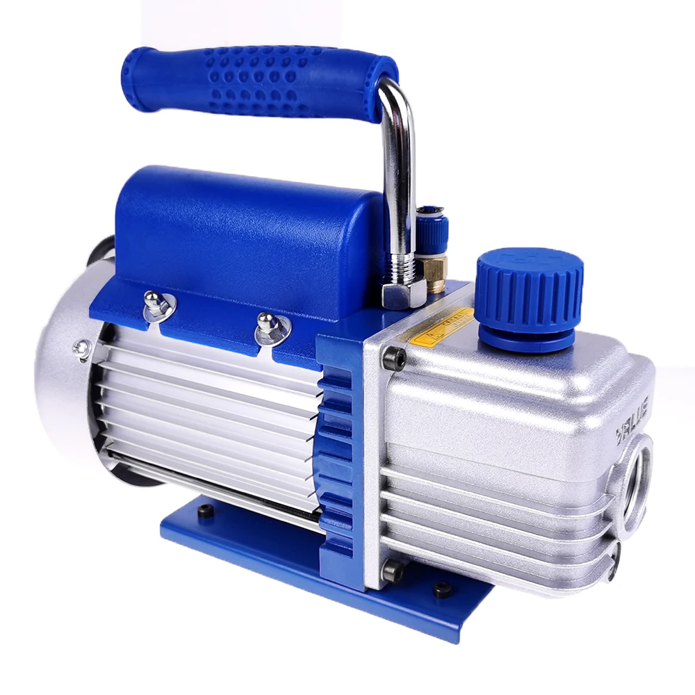 Portable Rotary Vane Ar Condicionado e Frigorífico Bombeamento, Bomba de Vácuo Alto, Linha de Entrada de Ar, 7-16 em-20 em, FY-1H-N, 1L