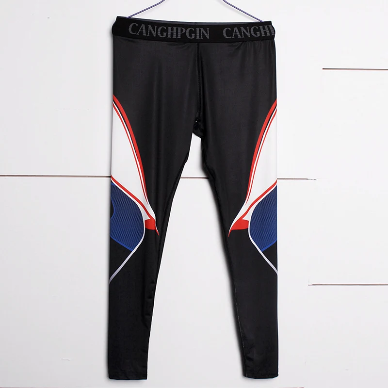 2021 Quick Dry Compression Running Tights Men Joggings Pants Workout Gym Fitness Leggings Sportswear Training Bottoms Custom