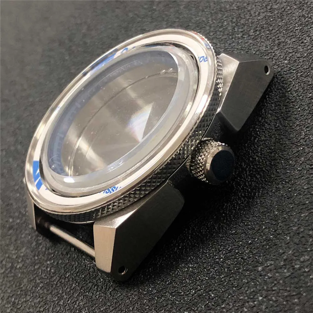 Professional 43มม.นาฬิกา10ATM กระจก Sapphire Bezel Crown สำหรับ NH35/NH36การเคลื่อนไหวอัตโนมัติ