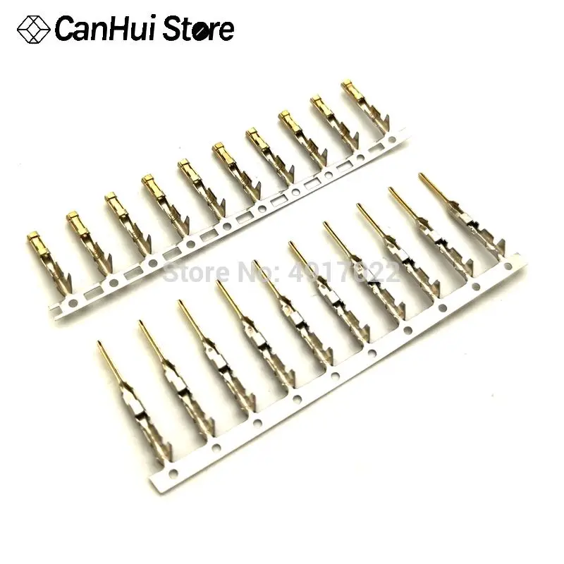 2,54mm Dupont reed Dupont Jumper Draht 2,54 Dupont languette Stecker Terminal Pins Crimp Femal Männlichen Pin Gold und Zinn besc