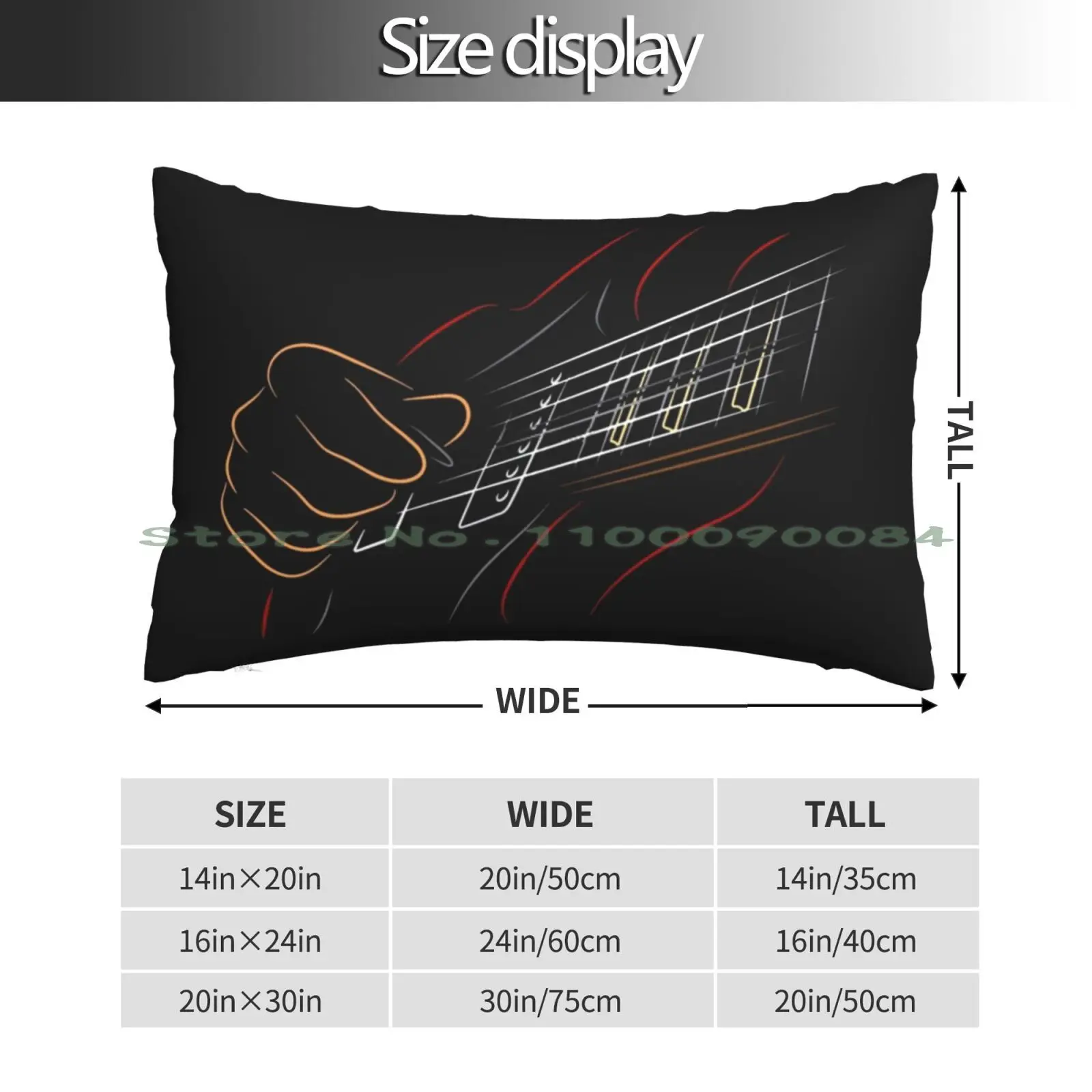 Electric Guitar Picking Pillow Case 20x30 50*75 Sofa Bedroom Grazie Vale Motor Gp Team Grazie Vale Grazie Vale Grunge Grazie