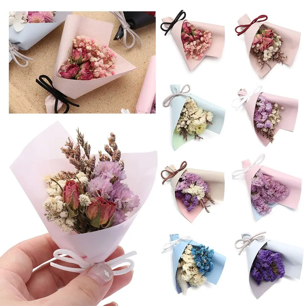 Mini Small Natural Dried Flowers Bouquet Real Happy Dry Flowers Press Decorative Photography Photo Backdrop Decor Party Supplies