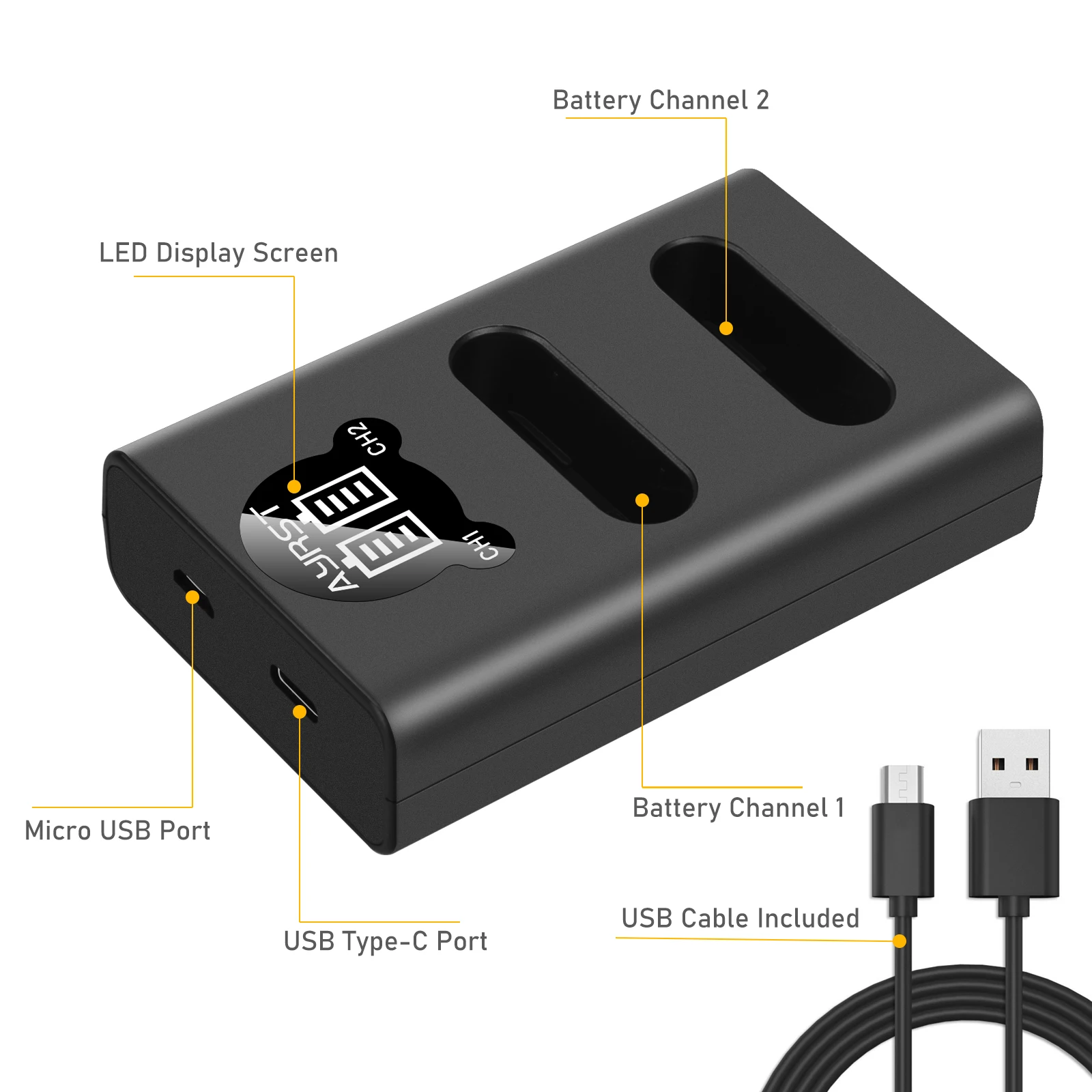 EN-EL23 podwójna ładowarka LED do aparatu Nikon COOLPIX B700 P900s P900 P610s P610 P600 S810c zastępują MH-67P MH-67PCH