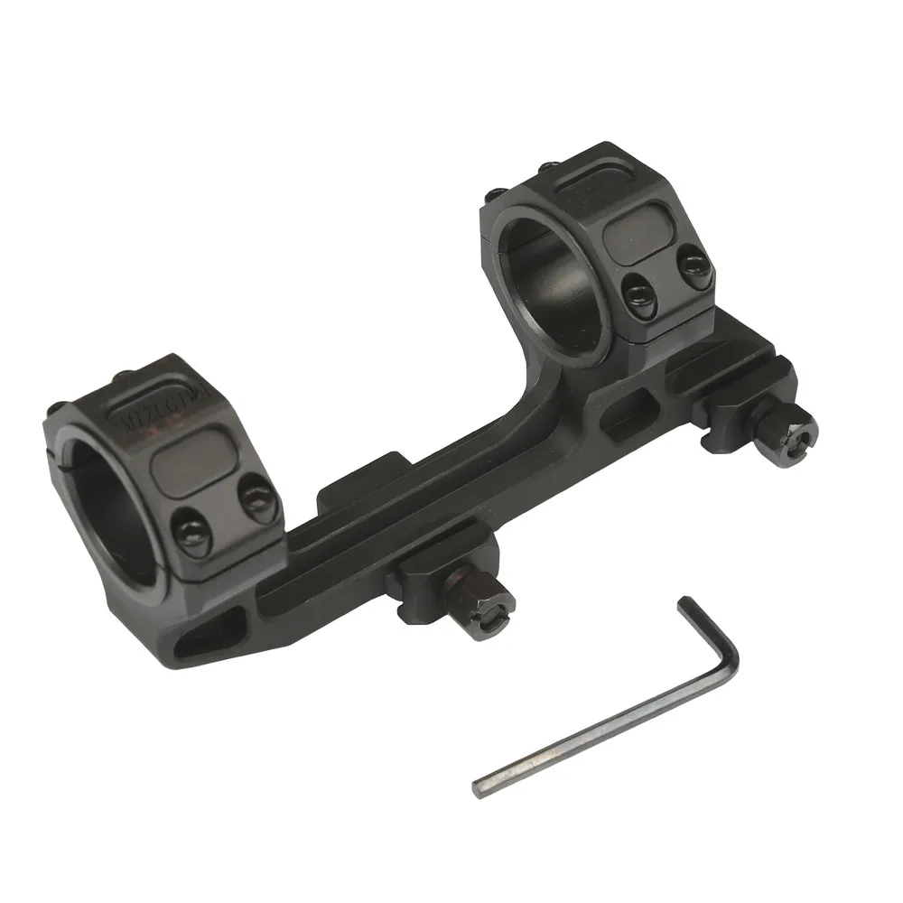 MIZUGIWA Automatics M4 AR 15 Scope Mount 1 Inch / 30mm Ring 20mm Picatinny Rail Base Combo 1-Piece Style Black Hard Coat