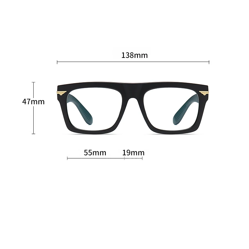 Reven Jate 3394 Optical TR-90 Plastic Eyeglasses Frame for Men Glasses Prescription Spectacles Full Rim Frame Glasses