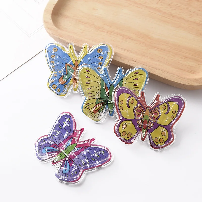 10Pcs Cartoon Airplane Butterfly Fish Children\'s Maze Mini Toys Party Gifts Kindergarten Puzzle Fun Award Gift Personality Props