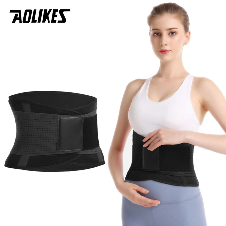 Aolikes Männer und Frauen Taille Trimmer Gürtel Lendenwirbel säule Unterstützung Fitness Fitness Gewichtheben Gürtel verstellbare Bauch Taille Trainer