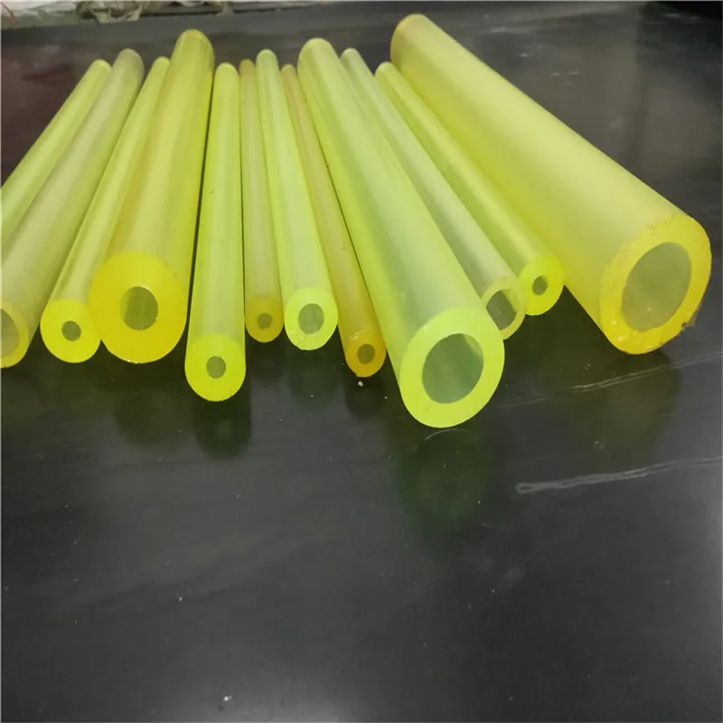 1PC PU Polyurethane Tube OD 20 25 30 35 40 45 50 55 60mm ID 8mm Elastic Open Flexible Hollow Rod Lenght 500mm