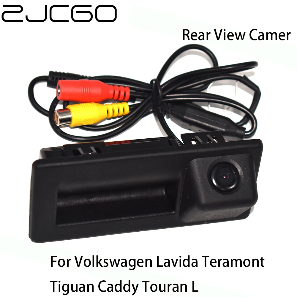 

ZJCGO HD CCD Car Rear View Reverse Back Up Parking Trunk Handle Waterproof Camera for Volkswagen Lavida Tiguan Caddy Touran L