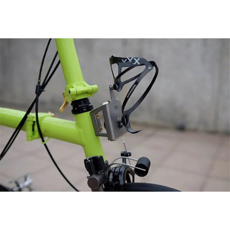 Titanium water bottle holder conversion bracket super light for brompton water cage