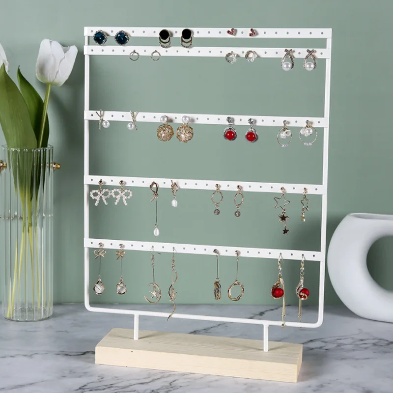 

Newly 88/110/144Holes Stand Earrings Necklace Bracelets Jewelry Display Stud Earrings Holder Jewellery Rack 5 Colors Wholesale