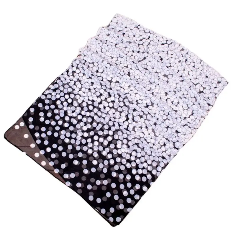 Summer Long Chiffon Silk scarves for woman ombre polka dots Print long wrap scarfs P5A16238