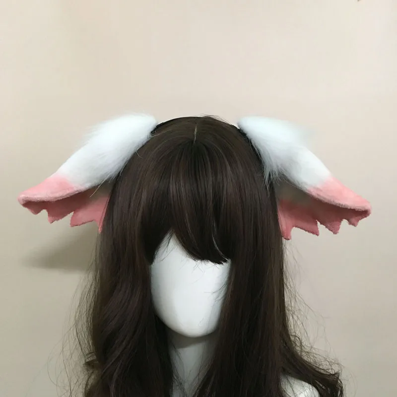 Custom Made halloween anime ear Cosplay Wolves Wolf Ears Hair Hoop Hairbands Headwear Hand Made