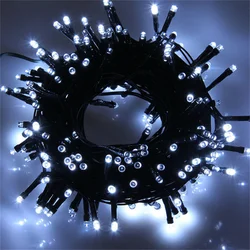 50M 500LED Garden String Lights Christmas Party Wedding Xmas Tree Holiday 8 Mode Fairy Garlands Lights Indoor Outdoor Decoration