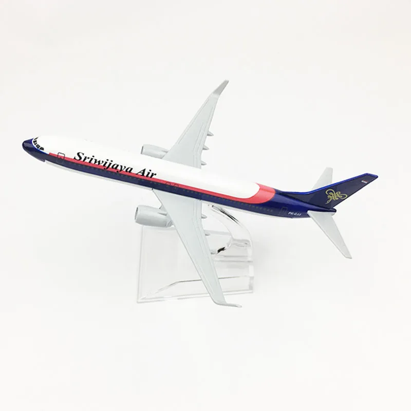 

16CM 1/400 SCALE Boeing B737 Sriwiiava Air airlines airplane model toys aircraft diecast aviation alloy plane gift kid