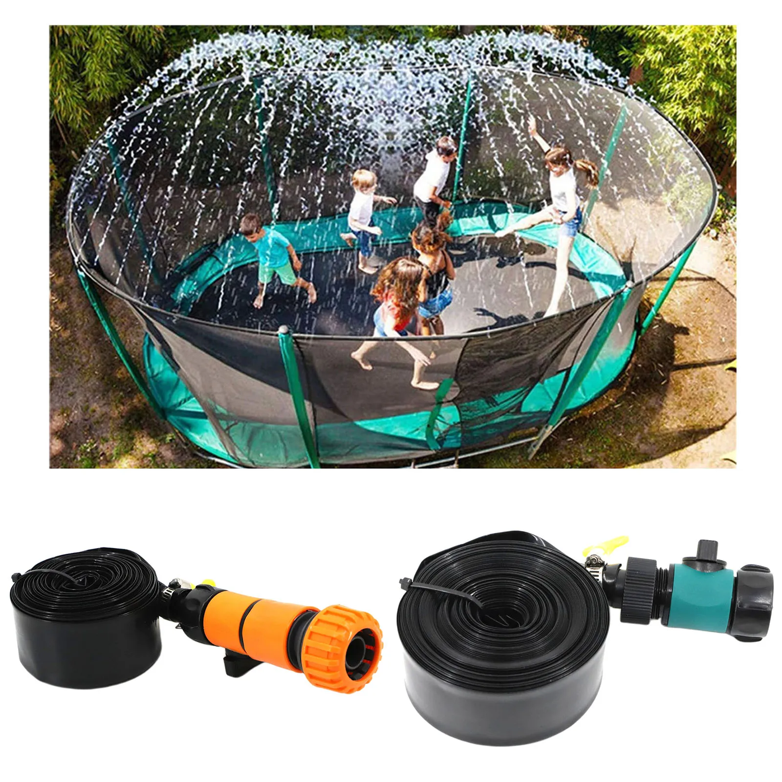 Trampoline น้ำสปริงเกอร์สวนกลางแจ้งฤดูร้อนเกม Sprayer ของเล่น Trampoline อุปกรณ์เสริม