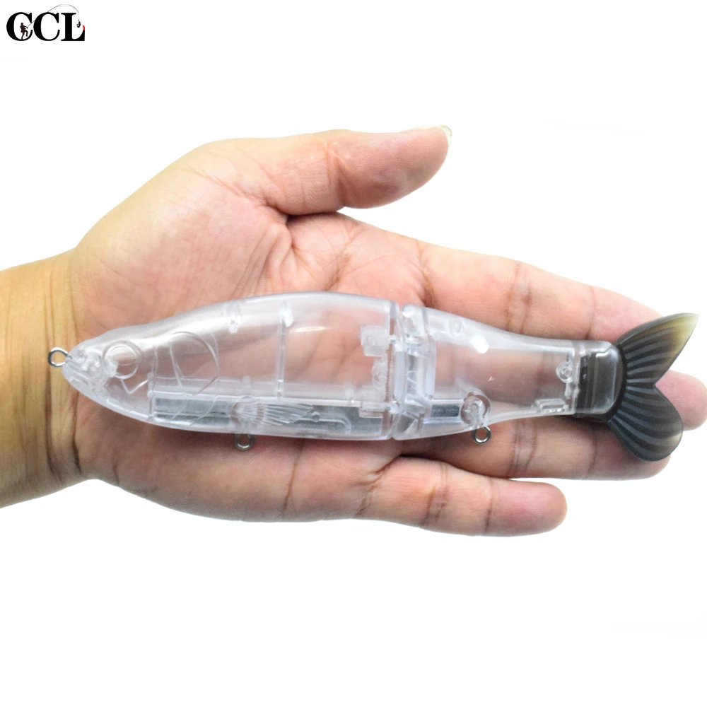 CCLTBA 165mm Hard Glide Shad Lure Swimbait Blank Lures Fishing Bait Trout Unpainted Slide Fishing Tackle