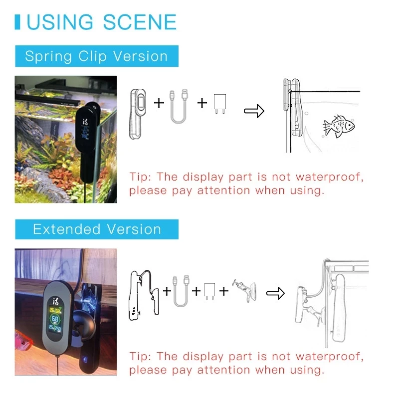 Imagem -05 - Wifi Monitor de Qualidade da Água para Aquário Tds ph Temperatura Umidade em Tempo Real Digital Medidor Acessórios do Tanque de Peixes em