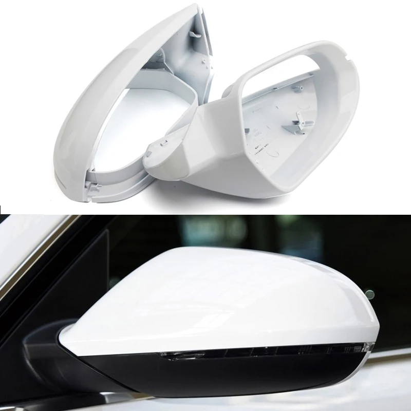 

Gloss Black &White Rear View Mirror Cover For Audi A6 S6 RS6 C7 2012 - 2019 A6 C7 S6 RS6 Mirror Cover