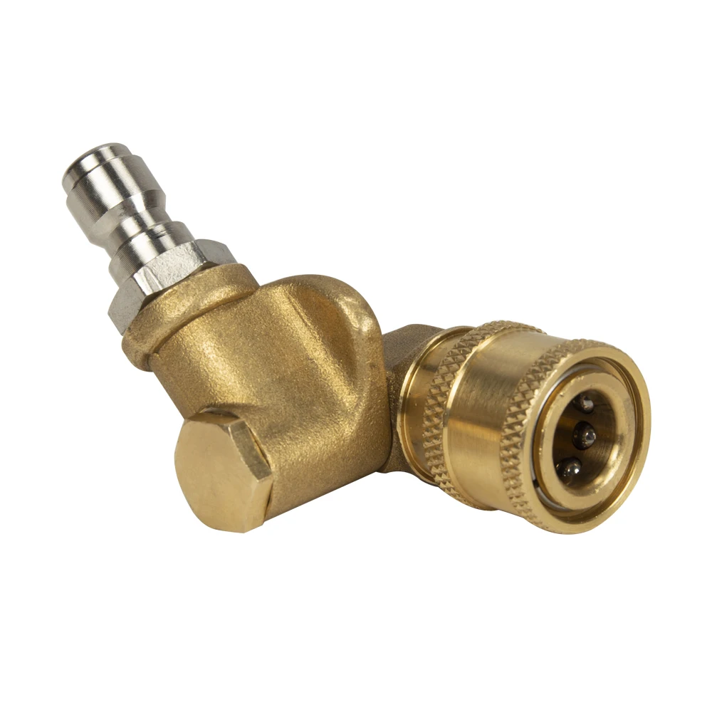 Pressure Washer Quick Connection Pivoting Coupler 1/4