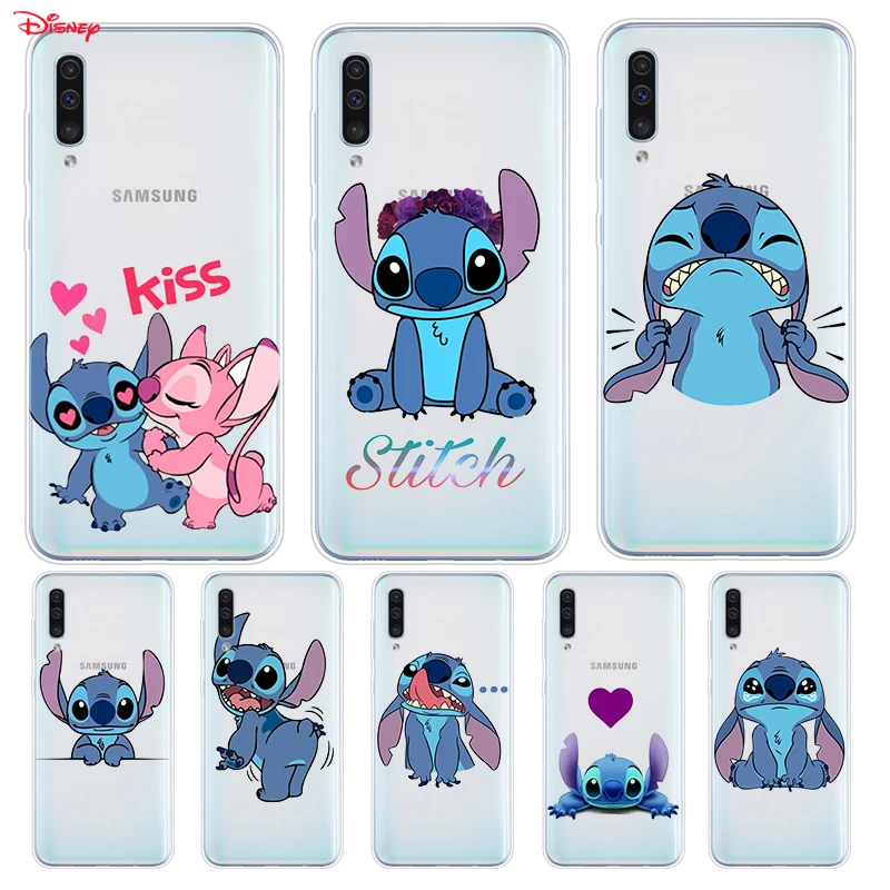 Silicone Cover Cartoon Lilo Stitch Disney For Samsung Galaxy A90 A80 A70 A70S A60 A50 A40 A30S A20S A20E A10 A10E Phone Case