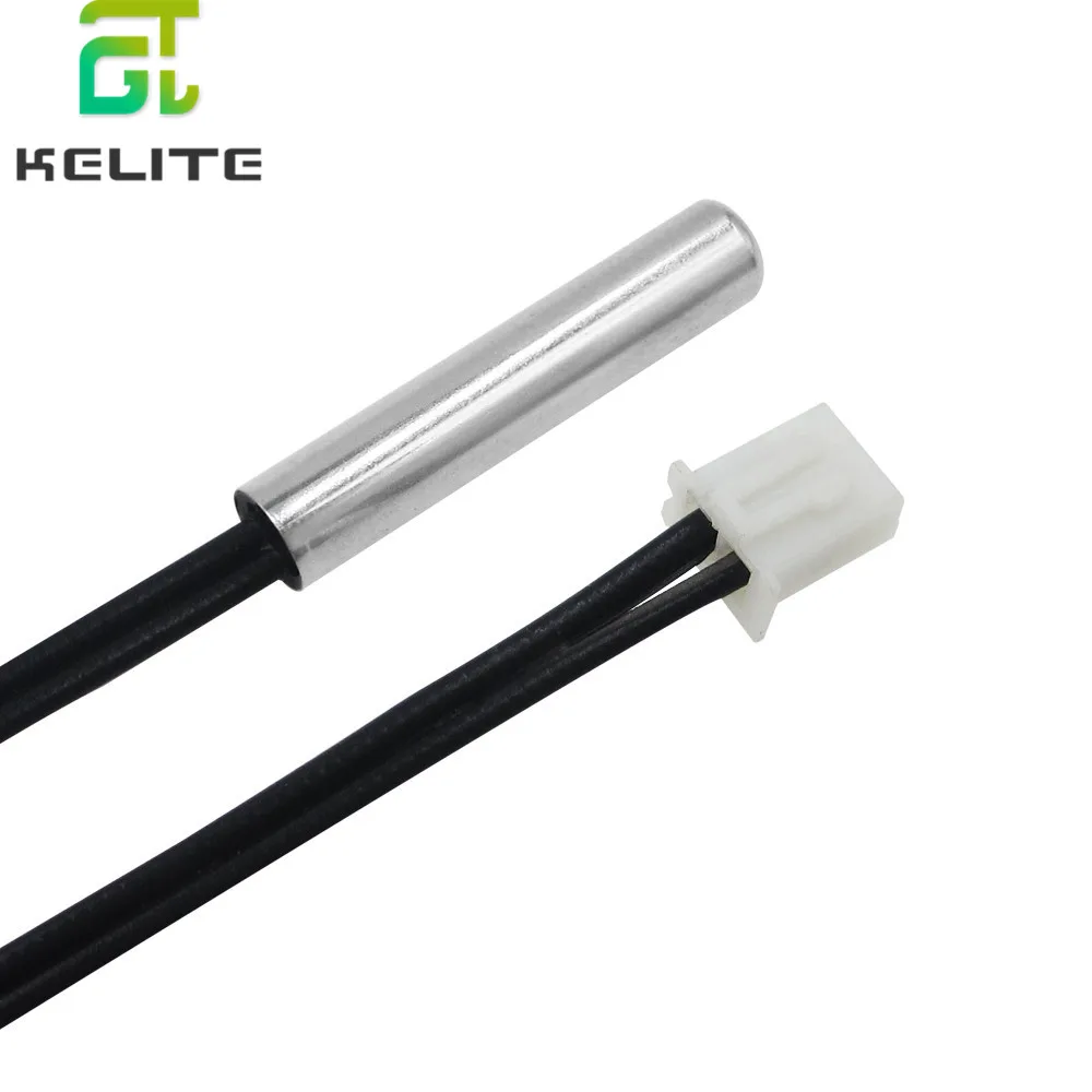 10PCS 1M 50CM NTC Thermistor Temperature Sensor Waterproof Probe Wire 5K 10K 15K 20K 50K 100K 1% 3950 W1209 W1401 cable