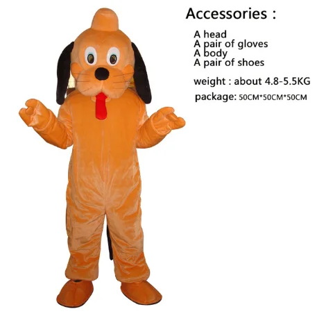 Dog Mascot Costumes pluto And goof Mascot Fancy Dress Performance movie costume mascot cosplay