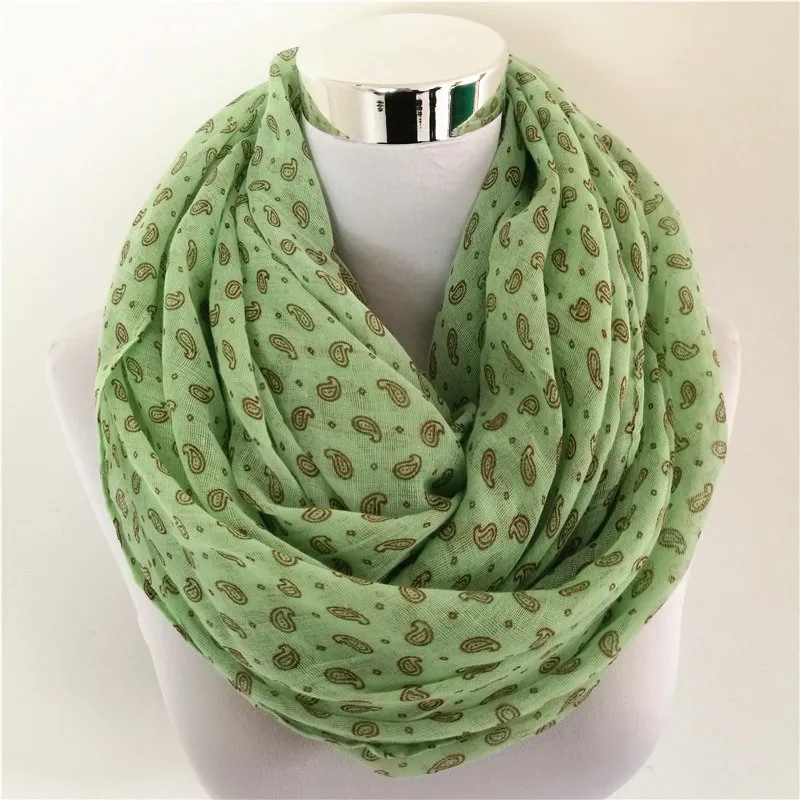 New Cashew nuts infinity scarf women spring scarves lady shawl women paisley loop scarves hot sale viscose long scarf