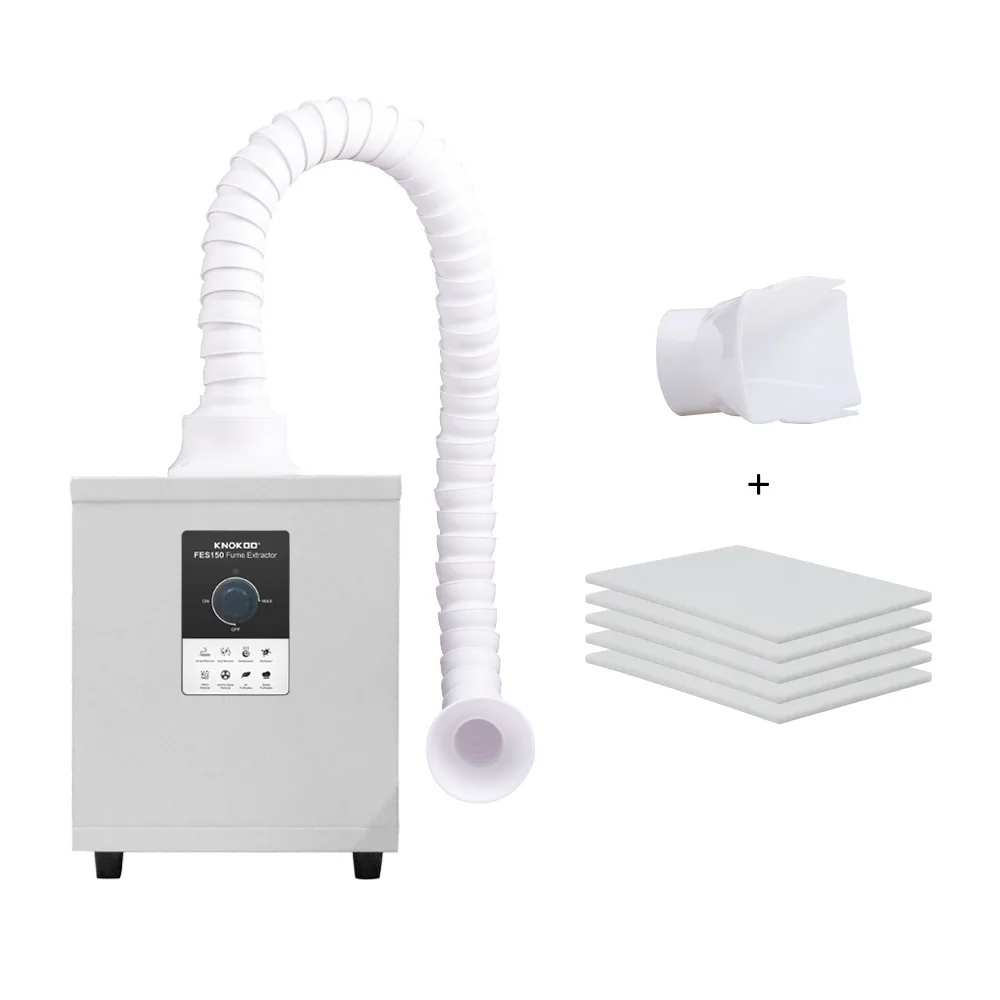 Smoke purifier 150W Laser Smoke Absorber Solder Pure Air Fume Extractor Welding Smoke Purifier Machine Nail Salon Dust Extractor