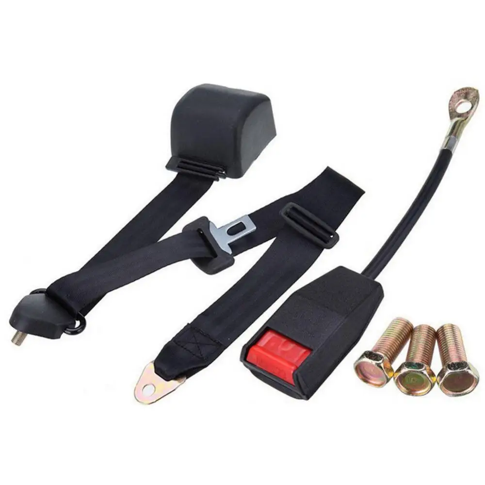 Universal Adjustable Retractable 3 Point Car Truck Safety Front Lap Seat Belt seatbelt cinturones de seguridad car accessories