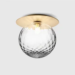 Modern Glass Ball Ceiling Light Fixture Bedroom Room Small Lamp Hallway Stairs Aisel Home Lighting Lamparas De Techo Colgantes