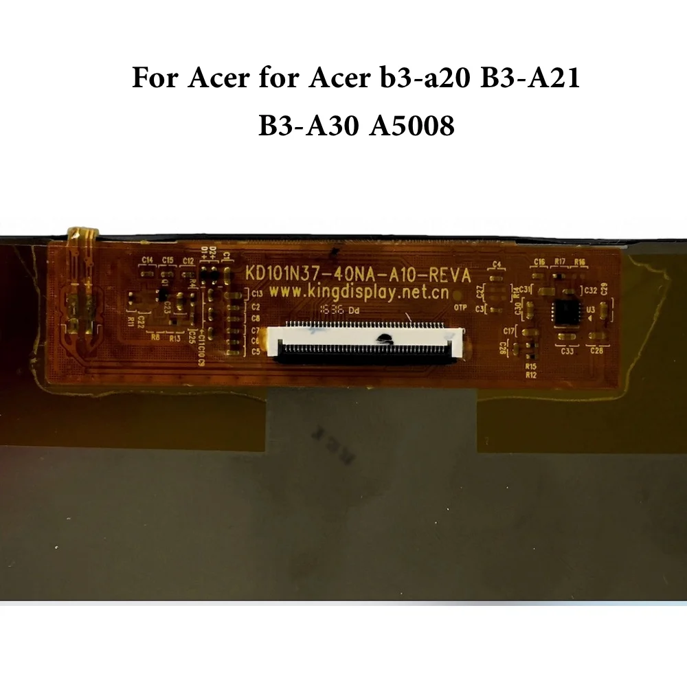 Tablet LCD Screen Matrix for Acer b3-a20 B3-A21 B3-A30 A5008 KD101N37-40NA-A10 KD101N37-40NA-A10-REVA KD101N37 40NA Display