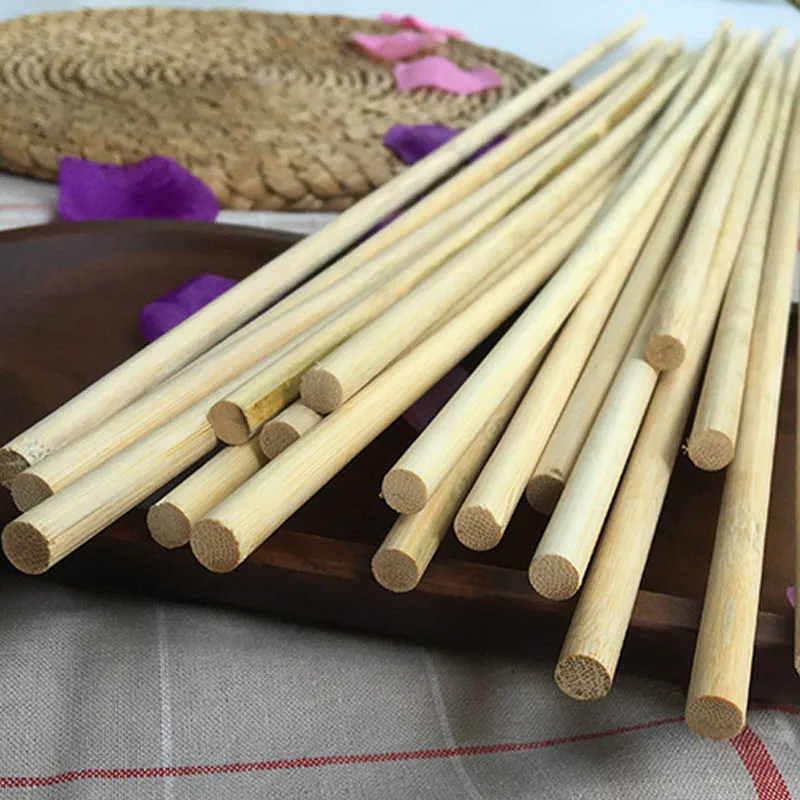 BBQ Accessories 50pcs 23.5''60cm x 8mm Bamboo Wood Skewers BBQ Tornado Skewer Large Natural Wood String Spiral Potato Skewers