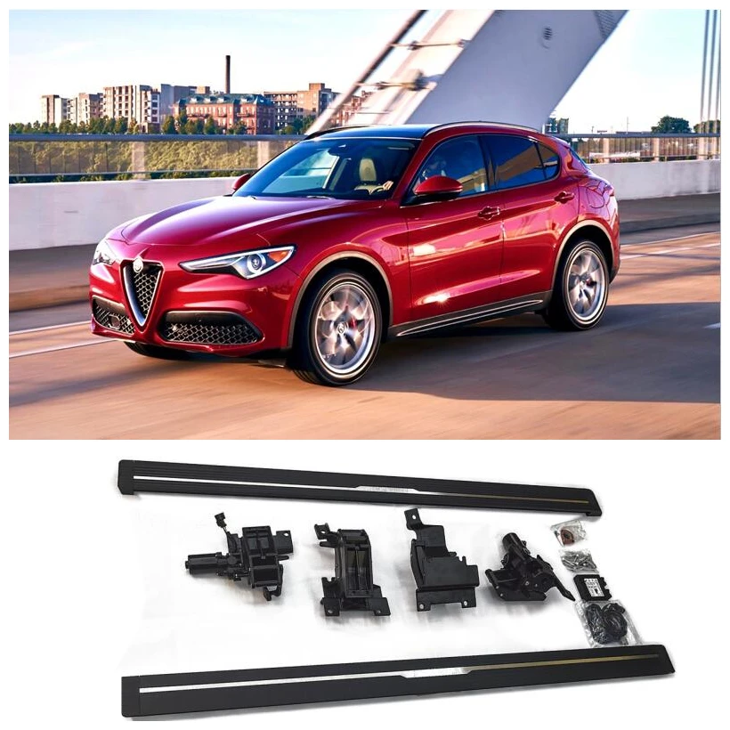 

Electric Automatic Running Boards Side Step For Alfa Romeo Stelvio 2017 2018 2019 2020 2021 2022 High Quality Auto Accessories