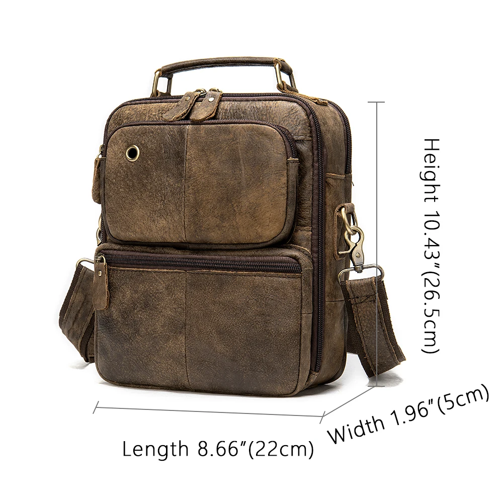 Imagem -04 - Mva Mensageiro Bolsa Masculina de Couro Genuíno Crossbody Bolsas para Homem Vintage Bolsas de Couro Homem Alça-superior Bolsas de Ombro 8951