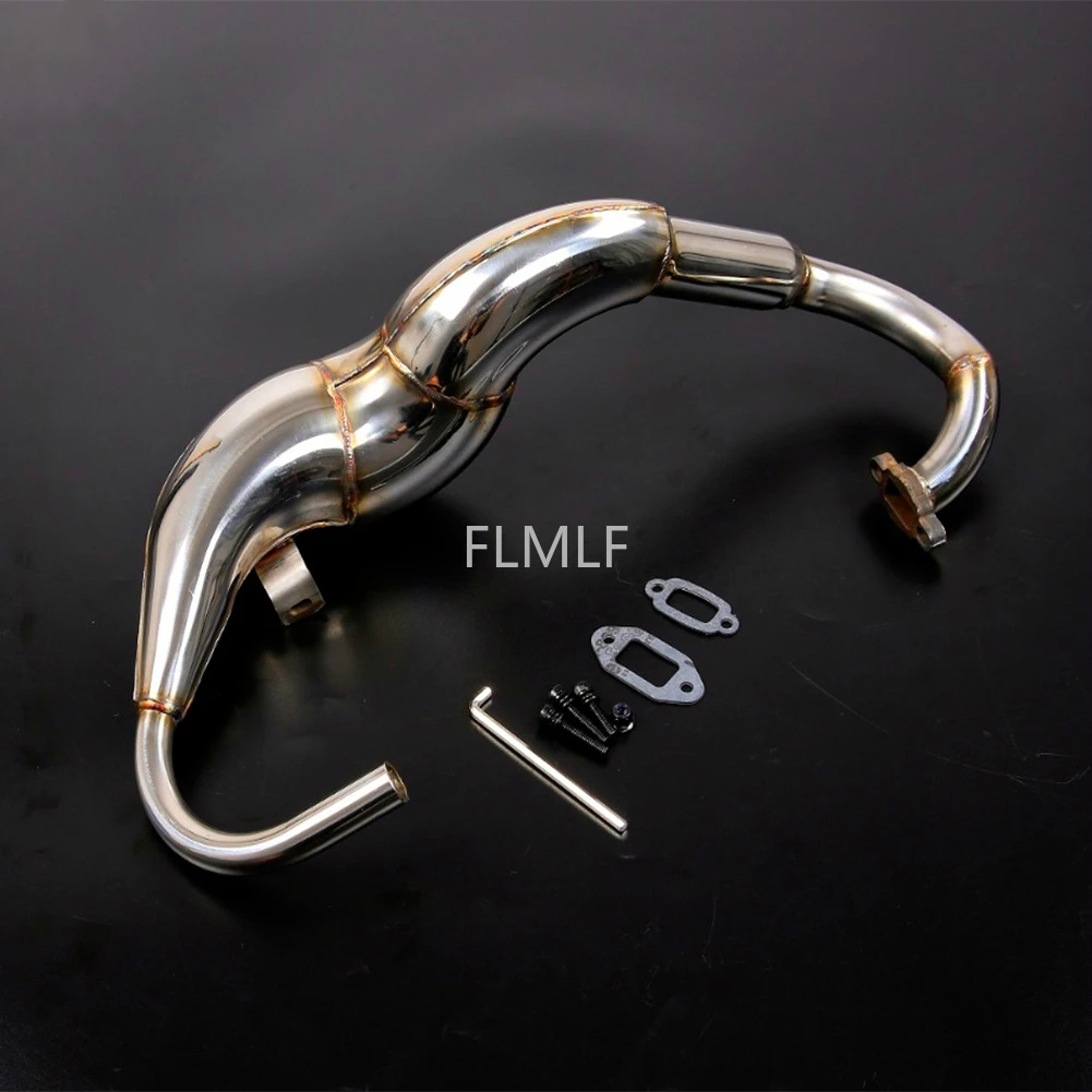 

Stainless Steel Torque Exhaust Pipe Set Fit for 1/5 HPI ROVAN ROFUN KM GTB TS BAJA 5B 5T 5SC