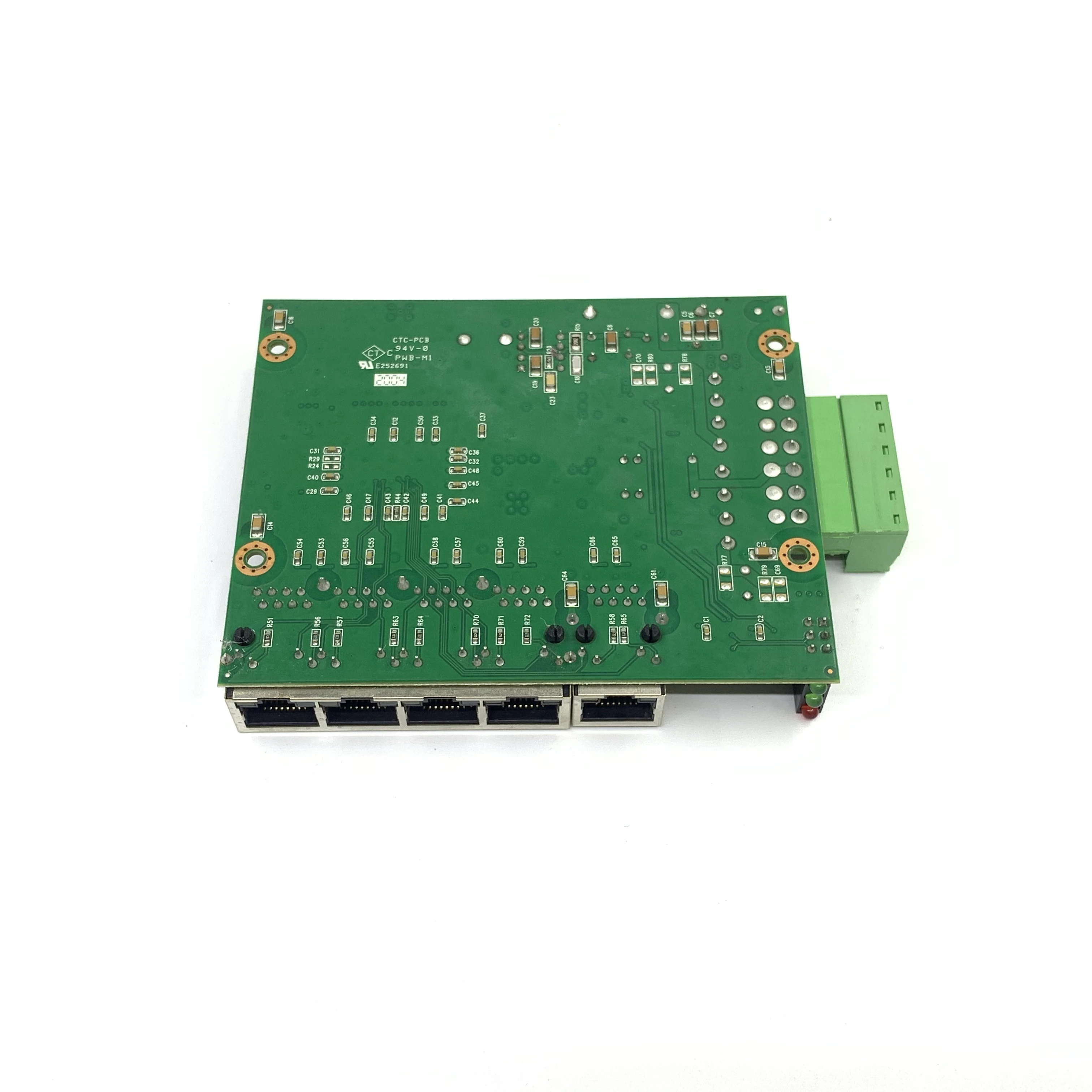 Industrial Ethernet Switch 5 Port 10/100M Netwerk Ethernet Switch 5V9V12V18V24V48V Vermogen Temperatuur -40 Tot 75