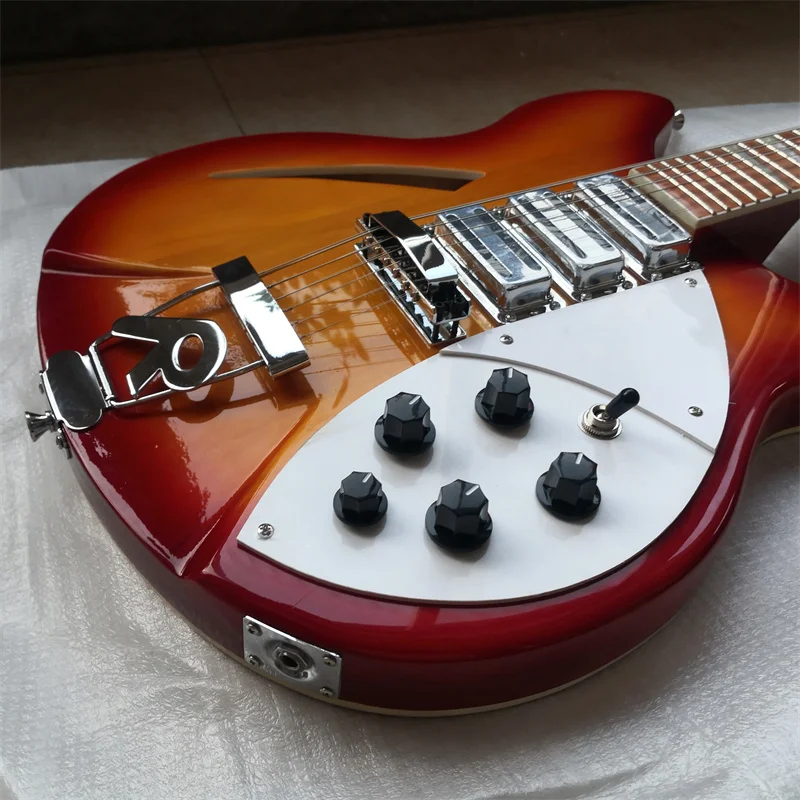 Rickenback-12-String Electric Guitar, Korean Accessories, Midair Center, R Bridge, Customizable Colors