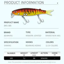 Fishing Minnow Lures 8.8cm 7.2g #4