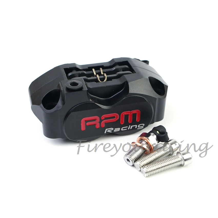 Scheibenbremssattel Moto vorne 4 Kolben Radialmontage 82mm RPM für Yamaha Kawasaki Scooter Rsz Jog Force Dirt Bike GROM