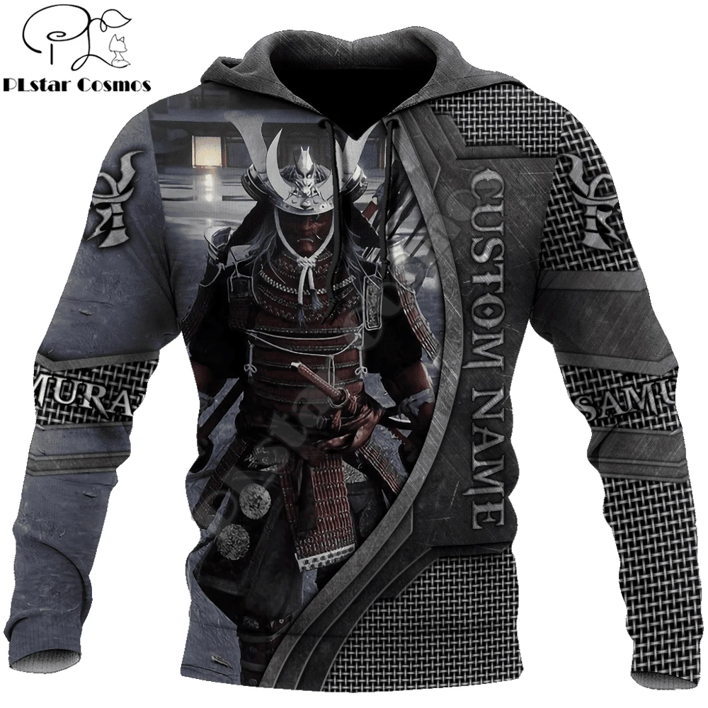 

Samurai Warrior Tattoo Custom name 3D Printed Autumn Men Hoodies Unisex Casual Pullover Zip Hoodie Streetwear sudadera hombre