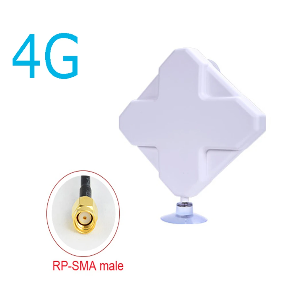 New 3G 4G Antenna 35dBi 2m Cable LTE Antena 2 * SMA connector for 4G Modem Router