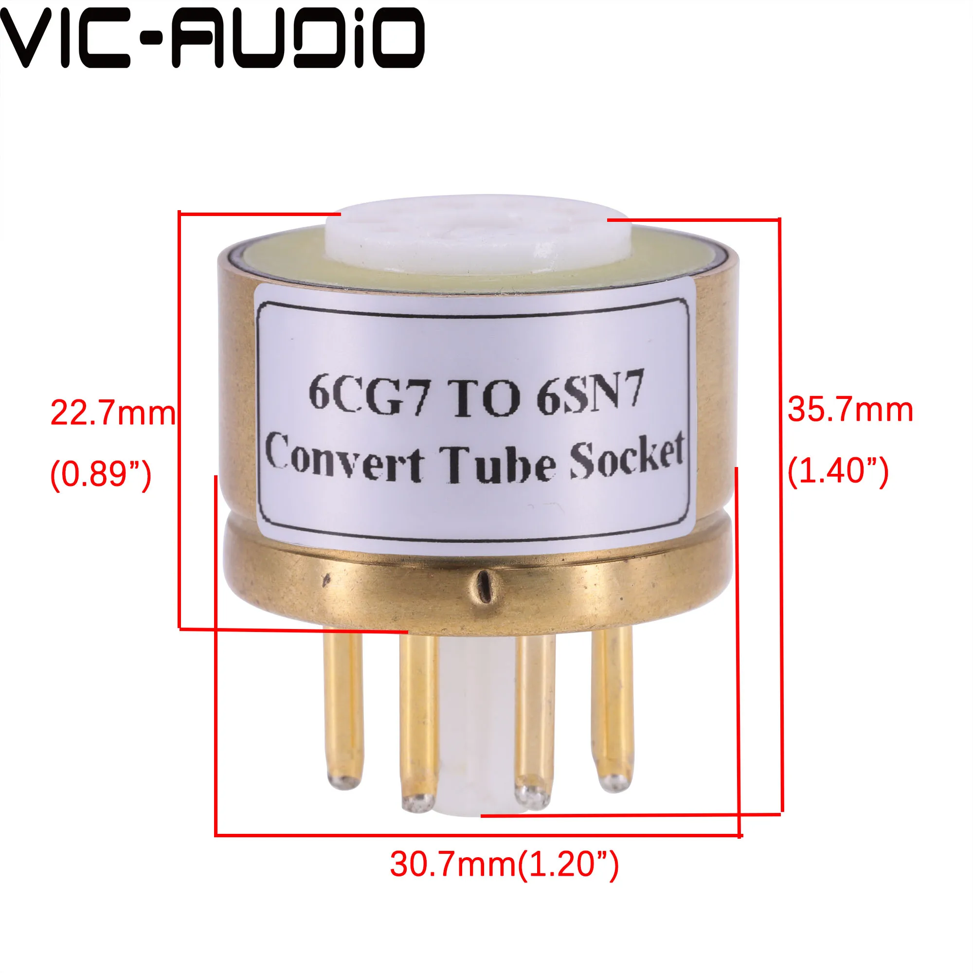 1PC 9Pin TO 8Pin Tube Socket 6FQ7 6CG7 TO 6SN7 6SL7 6N8P 6N9P Electron Tube DIY Audio Vintage Amplifier Converter Adapter Socket