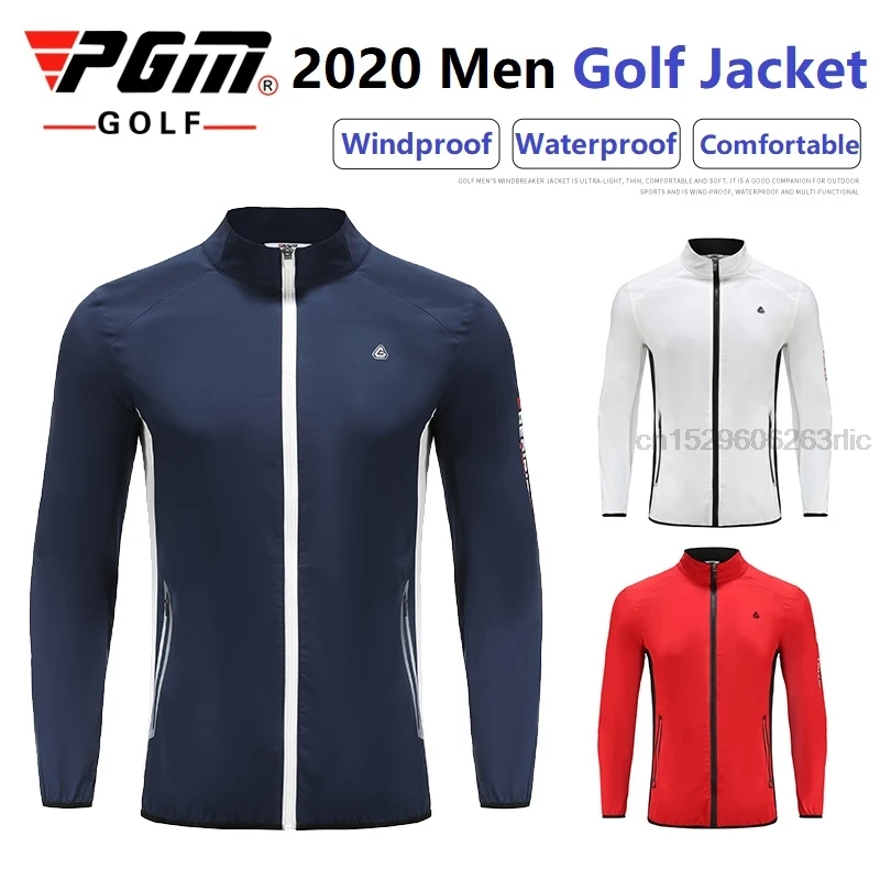 Men's Golf Jacket Waterproof Golf Windbreaker Male Outdoor Thin Sports Leisure Table Tennis Sportswear Windproof Dry Fit Coats