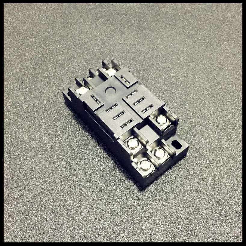 2pcs ZQ30F-C1 30A/280VAC 8-Pin Socket Base Be Used For JQX-30F 2Z HHC71A NNC71A High Power Relay Din Rail Mount