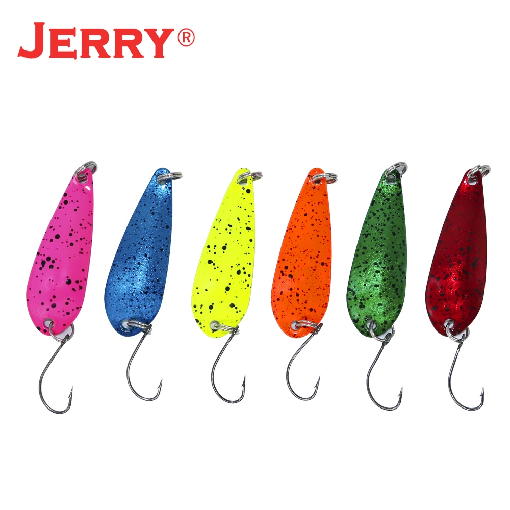 Jerry Freshwater Fishing Lure Set Area Trout Spoon Lure Kit Assortment Wholesale Metal Spinner