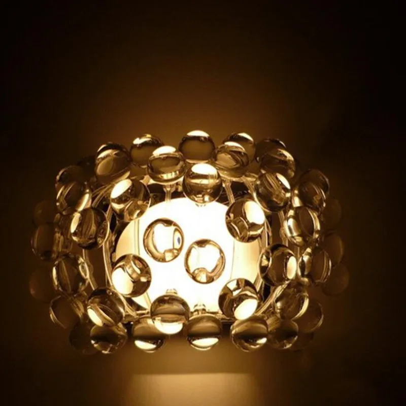 Italian Patricia Urquiola S3 Wall Lamp Foscarini Caboche Media Pendelleuchte Crystal Acryl Clear Wall Light 1378