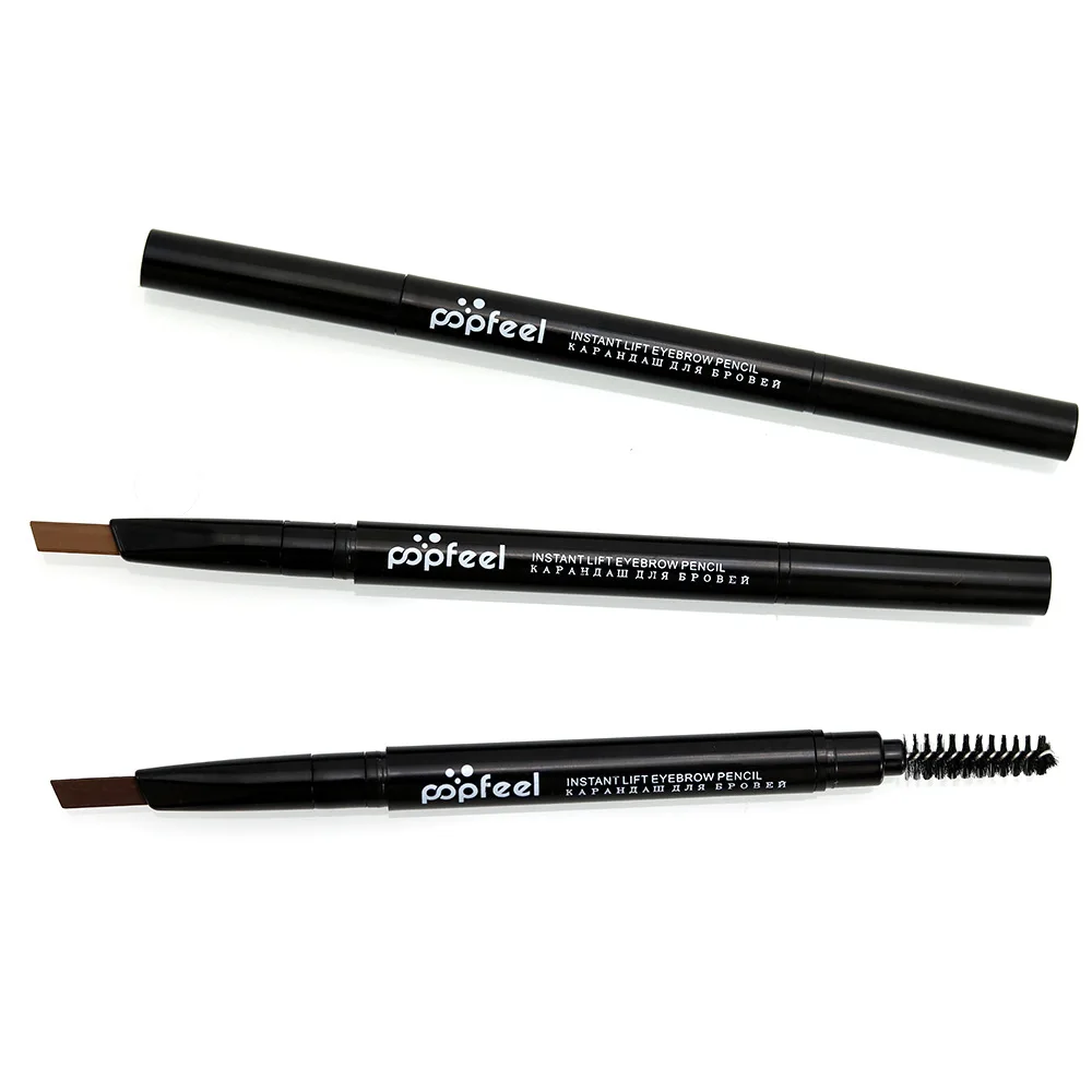 Double head automatic eyebrow pencil genuine waterproof anti sweat non-dizzy lasting makeup thrush powder eyebrow brush makeup7g