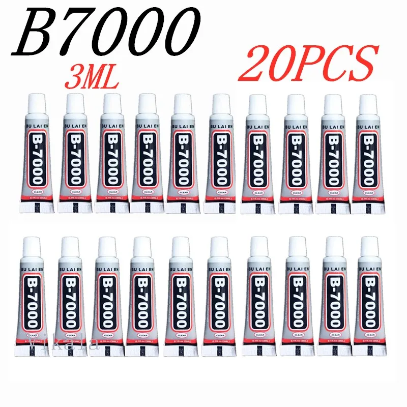 

20pcs B7000 3ml Mobile phone screen Super glue b-7000 adhesive telephone glass glue repair point diamond jewelry DIY glue